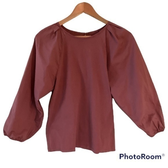 A New Day Long Puff Sleeve Mauve color Medium - Picture 1 of 10